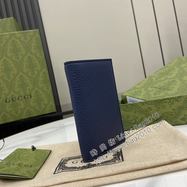 Gucci專櫃古馳最新款飾Gucci標識長款卡片夾男士卡包 jh2490型號：771159
